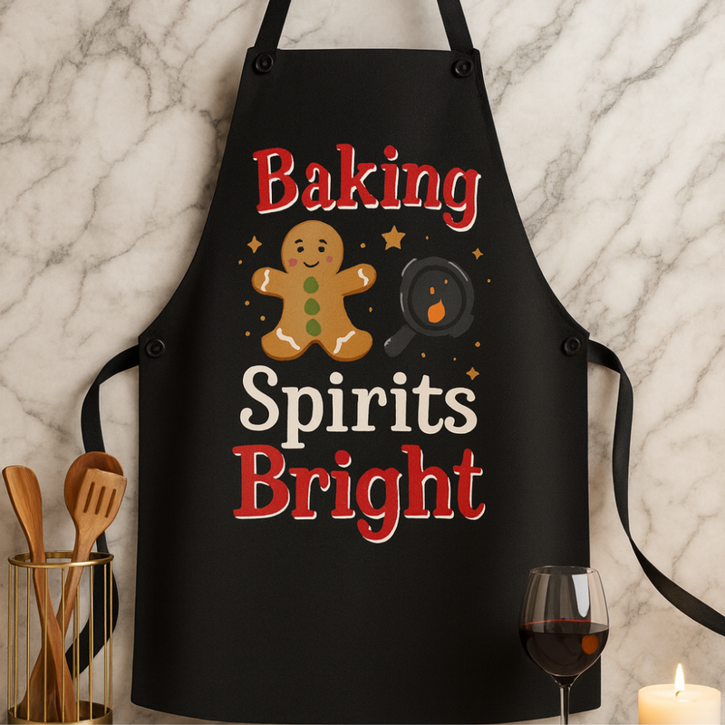 Personalized Apron – Funny, Custom, Holiday & Family Name Aprons | Upload Your Own Design