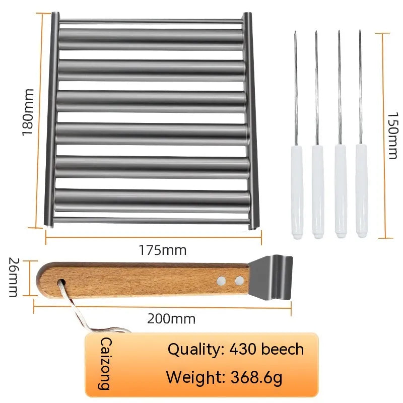 Detachable Steel Sausage Grill Rack