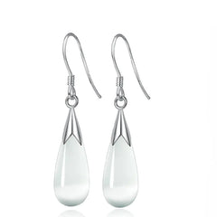 Chic Cat's Eye Droplet Earrings