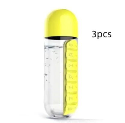 Dual Pill Bottle & Hydration Cup - 600ml