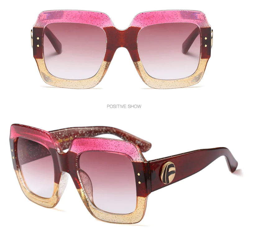 Chic Tri-Tone Designer Sunglasses