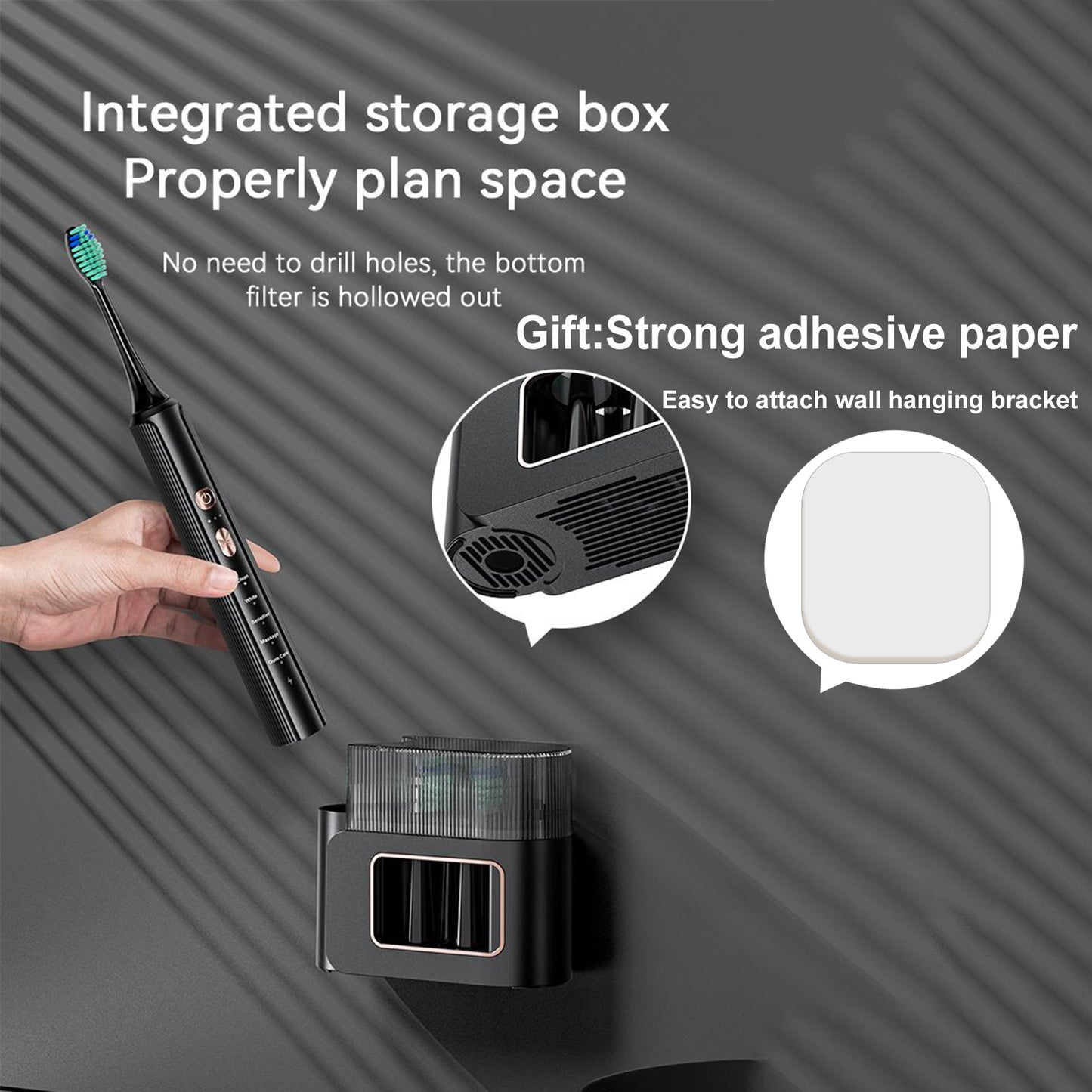 ADA-Certified AquaSonic Electric Toothbrush – Black Series, 4 Modes, Smart Timer, 8 Replacement Heads