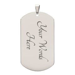 Custom Photo & Engraved Dog Tag Necklace – Personalized Keepsake for Any Loved One