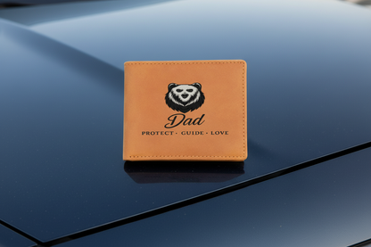 Personalized Leather Wallet for Dad – Meaningful Gift from Son or Daughter