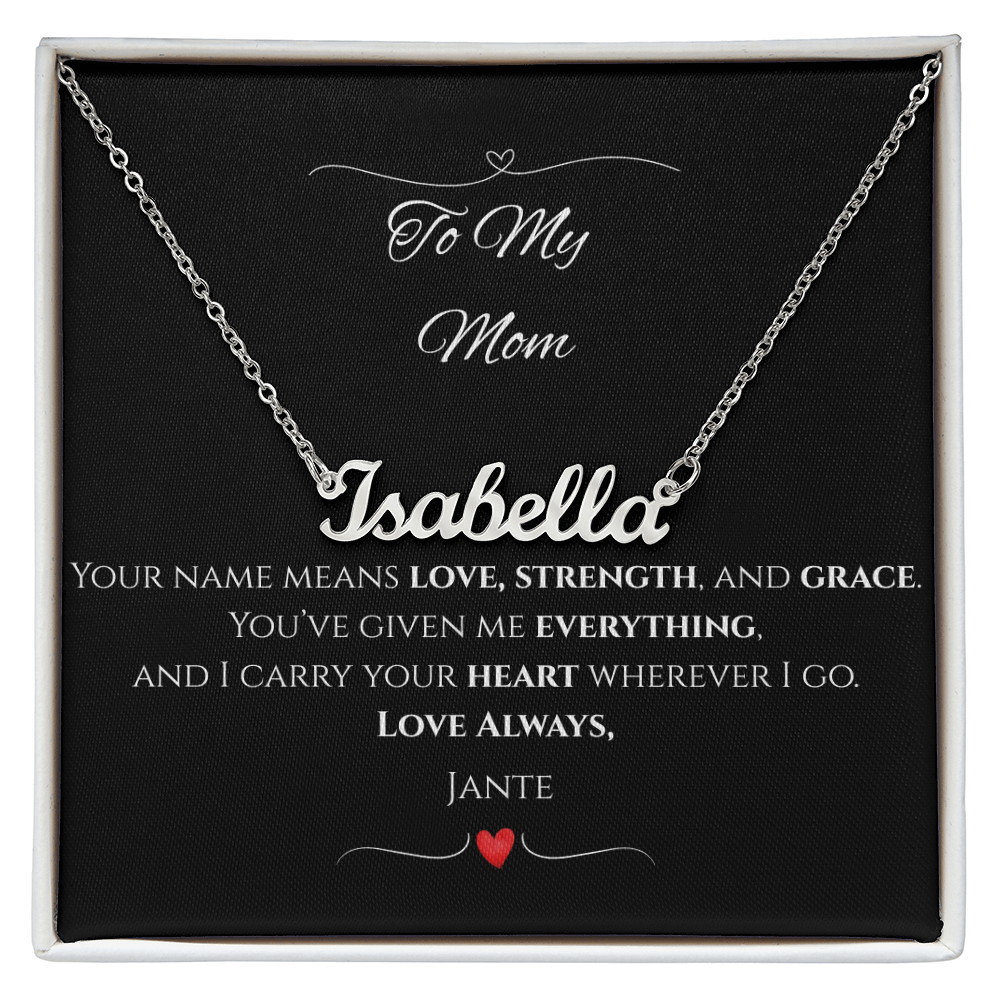 Personalized Name Necklace – Custom Gift for Mom, Daughter, Wife, Grandma, or Best Friend