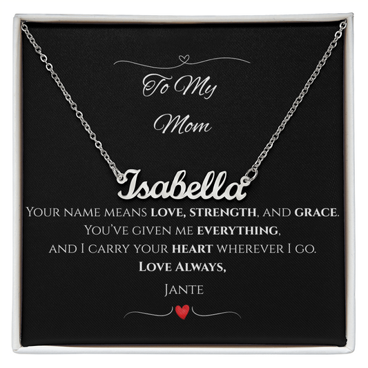 Personalized Name Necklace – Custom Gift for Mom, Daughter, Wife, Grandma, or Best Friend