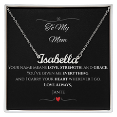 Personalized Name Necklace – Custom Gift for Mom, Daughter, Wife, Grandma, or Best Friend