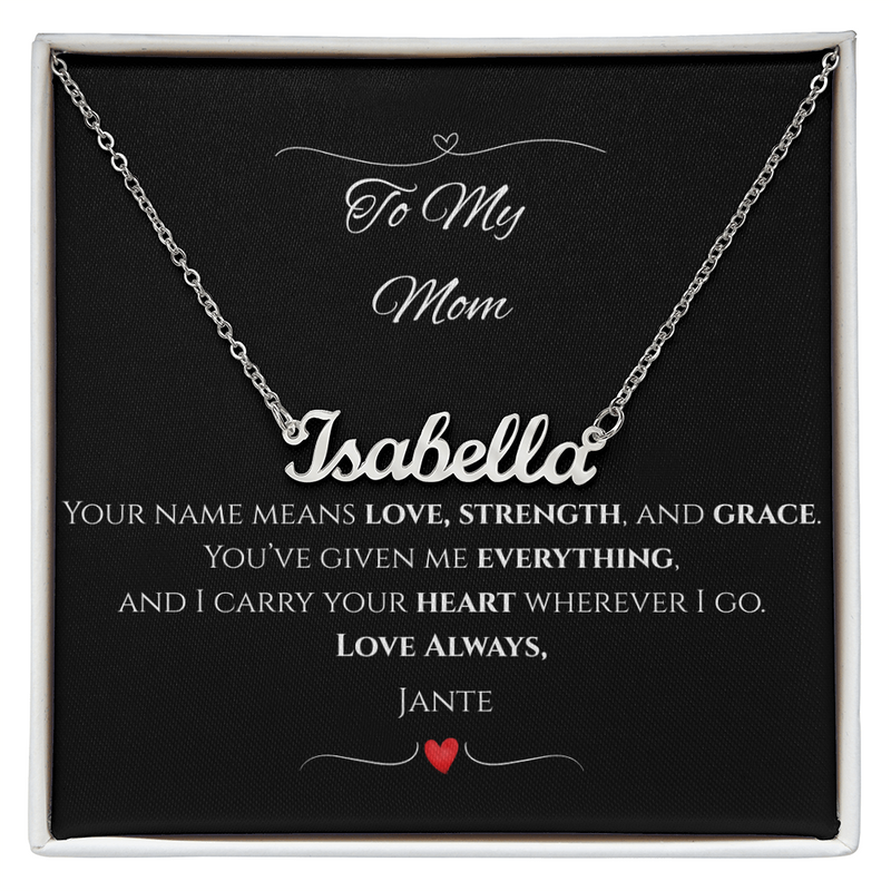 Personalized Name Necklace – Custom Gift for Mom, Daughter, Wife, Grandma, or Best Friend