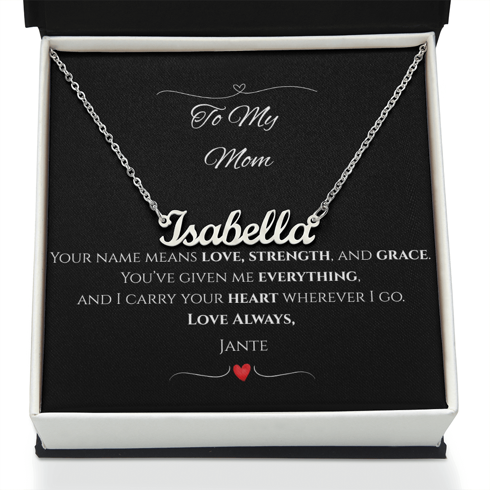 Personalized Name Necklace – Custom Gift for Mom, Daughter, Wife, Grandma, or Best Friend