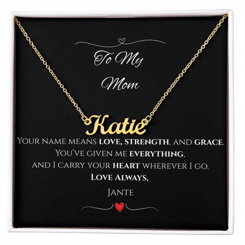 Personalized Name Necklace – Custom Gift for Mom, Daughter, Wife, Grandma, or Best Friend