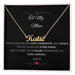 Personalized Name Necklace – Custom Gift for Mom, Daughter, Wife, Grandma, or Best Friend