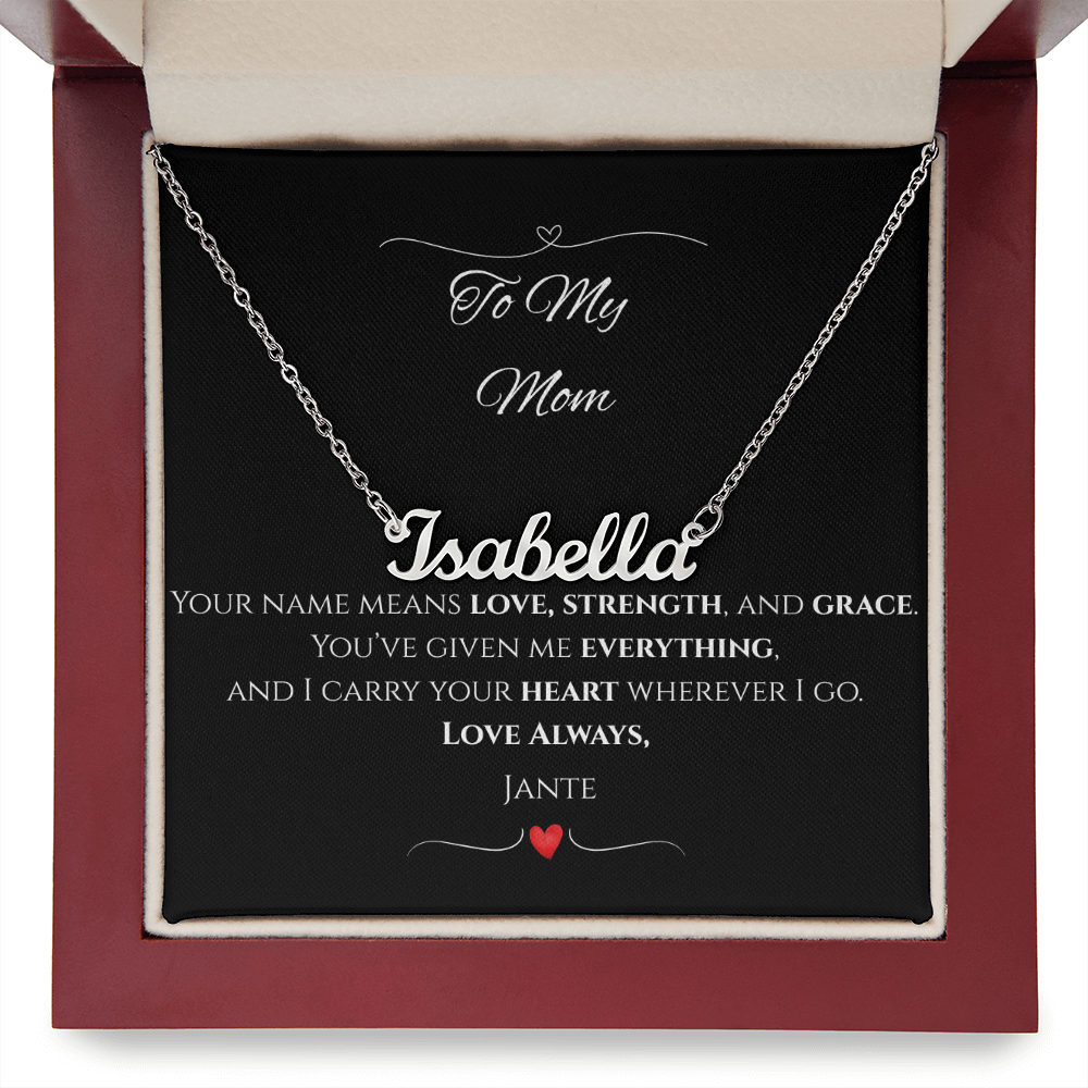 Personalized Name Necklace – Custom Gift for Mom, Daughter, Wife, Grandma, or Best Friend