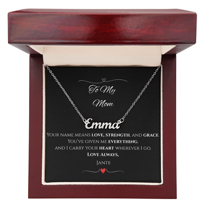 Personalized Name Necklace – Custom Gift for Mom, Daughter, Wife, Grandma, or Best Friend