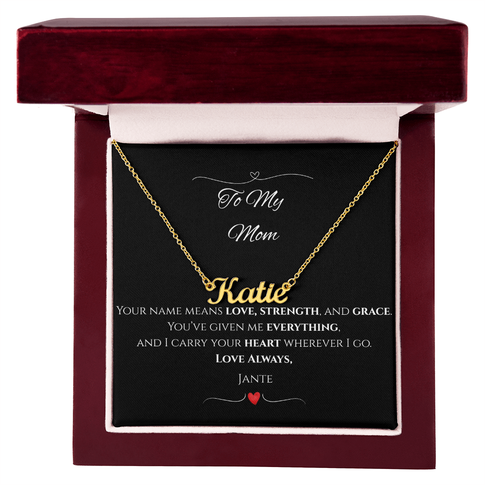 Personalized Name Necklace – Custom Gift for Mom, Daughter, Wife, Grandma, or Best Friend