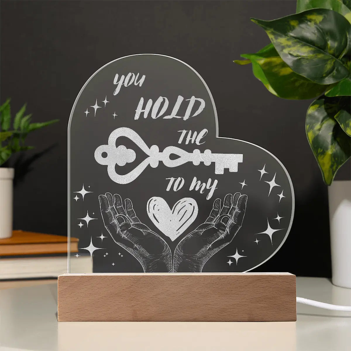 “You Hold the Key to My Heart™ LED Acrylic Lamp