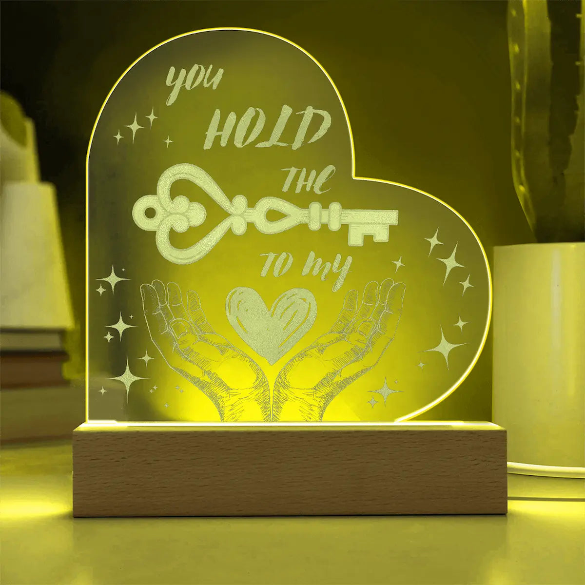 “You Hold the Key to My Heart™ LED Acrylic Lamp