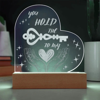 “You Hold the Key to My Heart™ LED Acrylic Lamp