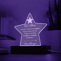 Star Acrylic Plaque Gift for Mom – Heartfelt Keepsake