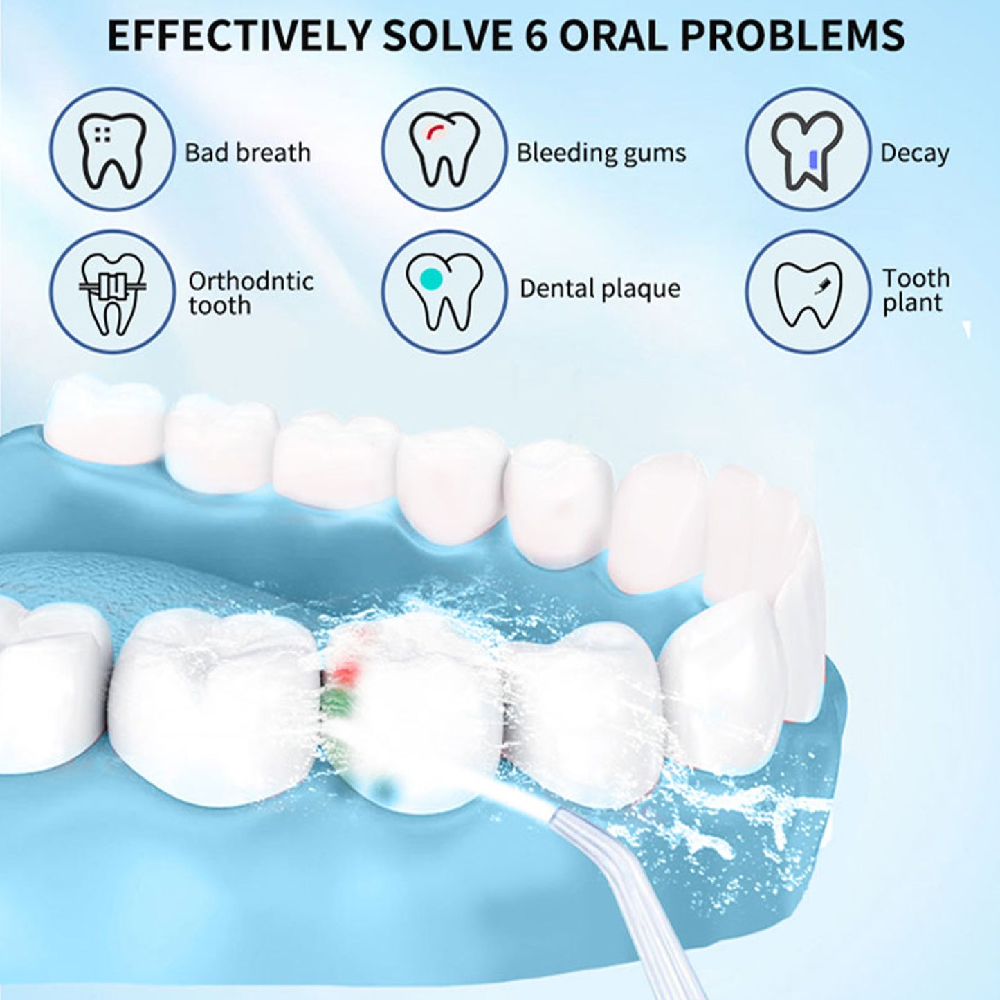 Cordless Oral Irrigator – Portable Water Flosser for Deep Teeth Cleaning
