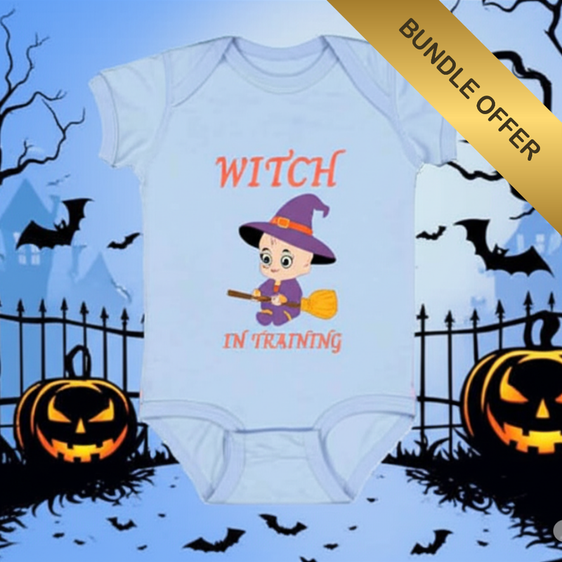 Witch in Training Baby Bodysuit – Halloween Onesie