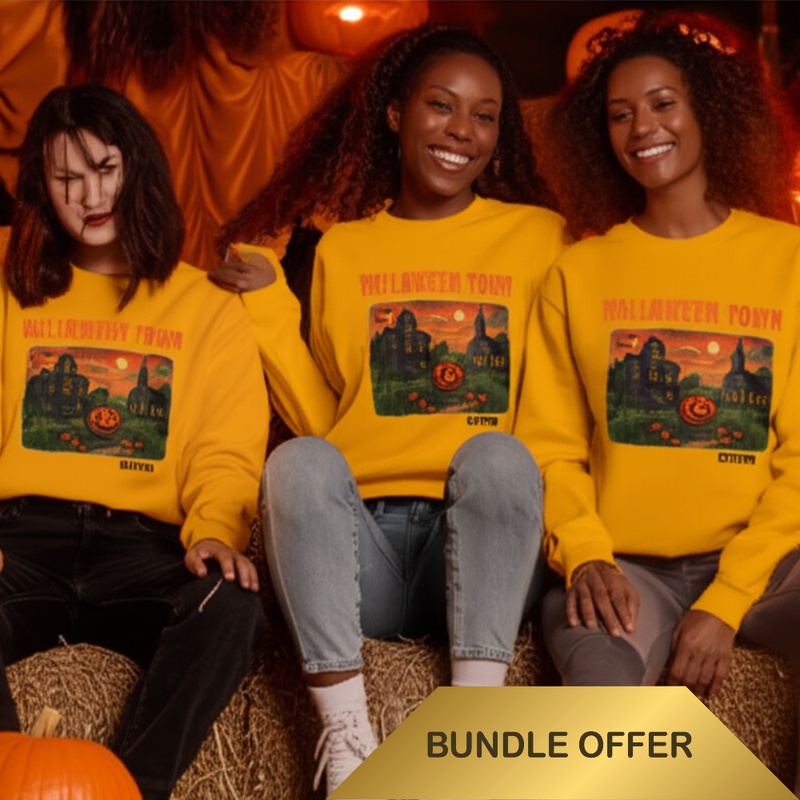 Cozy Halloween Town Unisex Sweatshirt – Spooky Fall Fashion