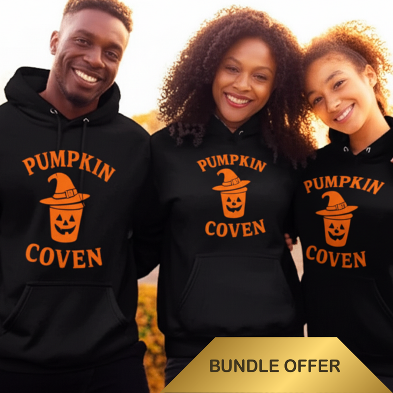 🎃Pumpkin Coven Hoodie – Halloween Fall Pullover Sweatshirt