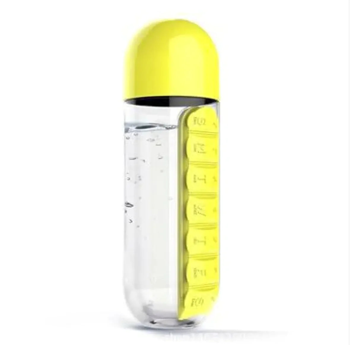 Dual Pill Bottle & Hydration Cup - 600ml