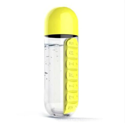 Dual Pill Bottle & Hydration Cup - 600ml