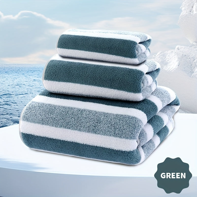 3-Piece Super Soft Absorbent Bath and Shower Towel Set