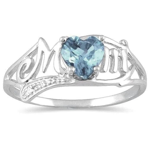 Elegant Opal Heart Ring