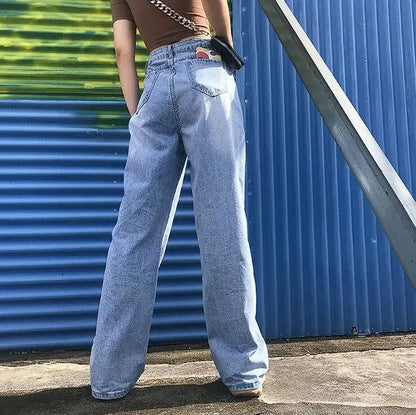 Ladies' High-Rise Flared Denim Jeans