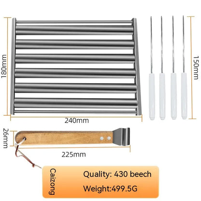 Detachable Steel Sausage Grill Rack