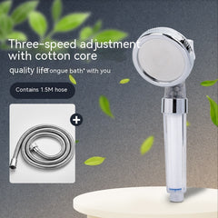 Eco-Friendly 3-Speed Anion Shower Head with Water-Saving Filtration