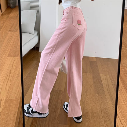 Chic High Waist Wide Leg Jeans