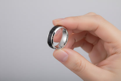 Glowing Heartbeat Stainless Ring