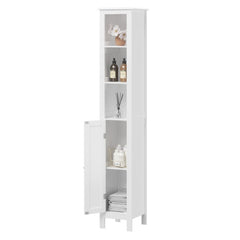 66.9" Slim Bathroom Cabinet with Shelves & Doors