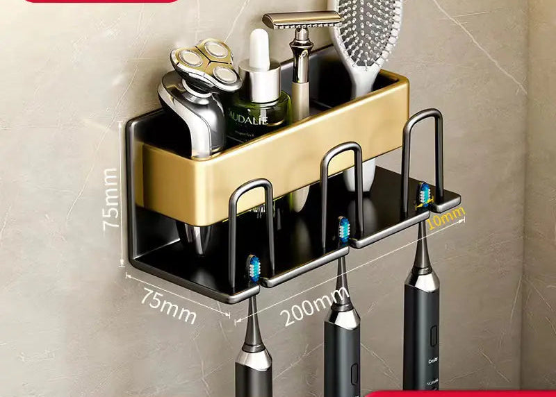 Bathroom Wall Organizer for Toothbrush & Cup