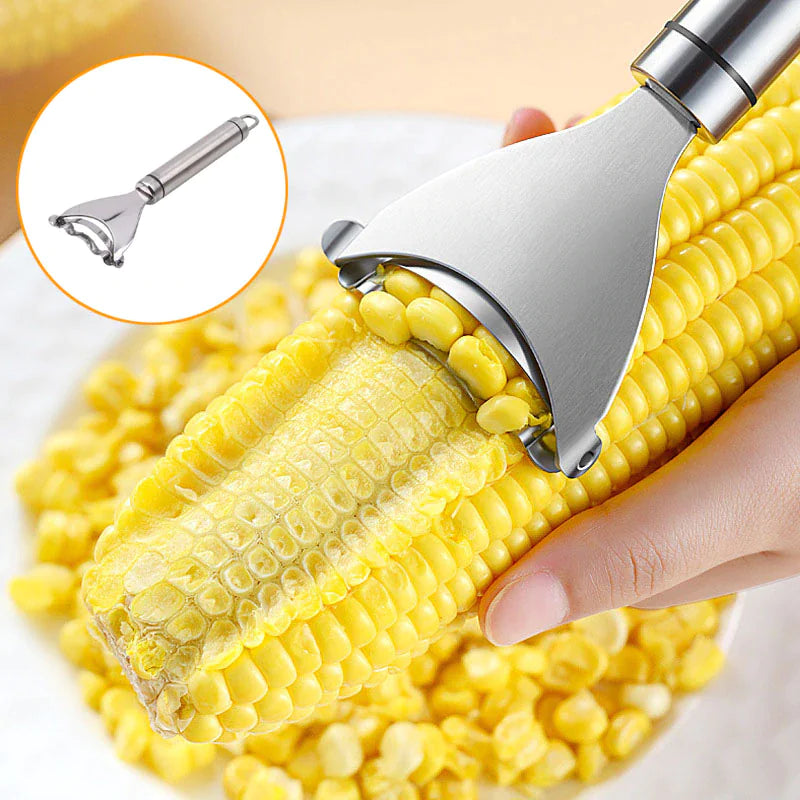Dual Corn Kernel Stripper Tool Stainless Steel