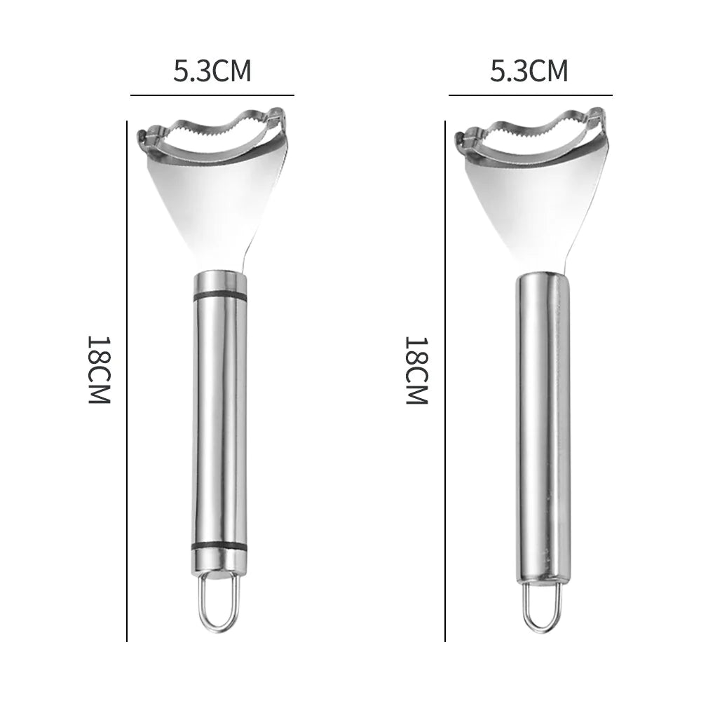 Dual Corn Kernel Stripper Tool Stainless Steel