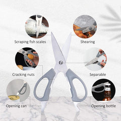 15-Piece German Stainless Steel Kitchen Knife Set with Block, Scissors & Sharpener