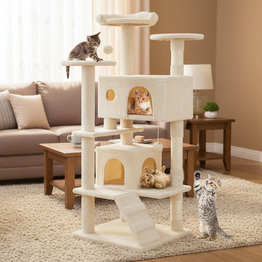 Multi Functional Cat Treehouse Cat Climbing Frame