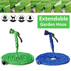Heavy-Duty Expandable Garden Hose with Nozzle – 25FT to 100FT