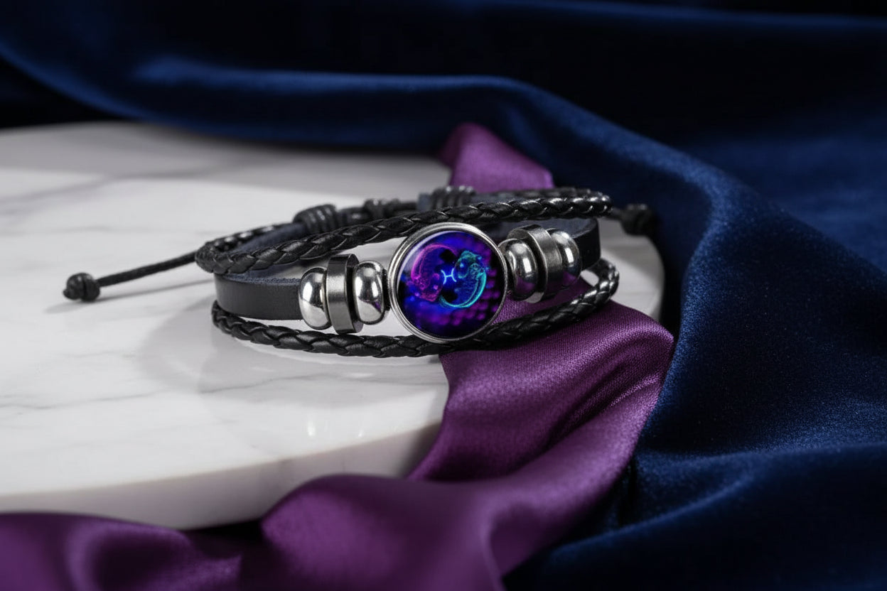 Astro Charm Braided Bracelet Unisex