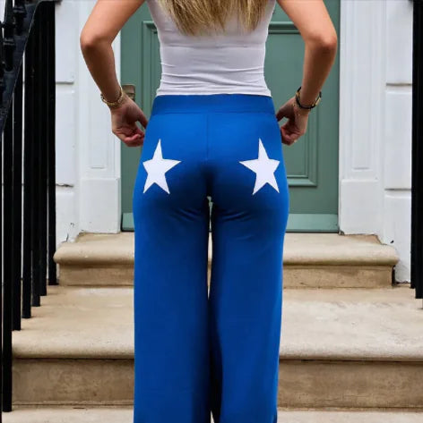 Ladies' Two-Tone Straight Pants