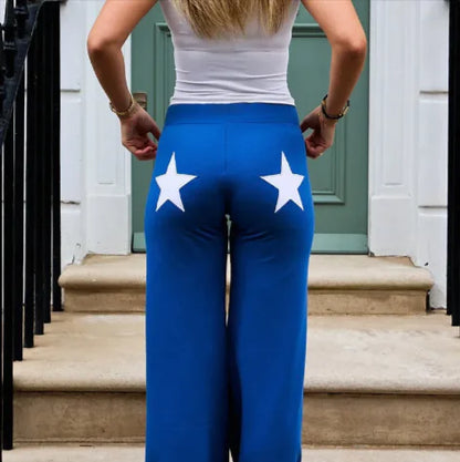 Ladies' Two-Tone Straight Pants