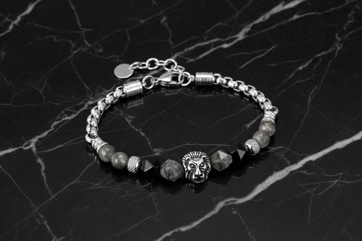 Kim Carrey Italian Steel Men's Bracelet