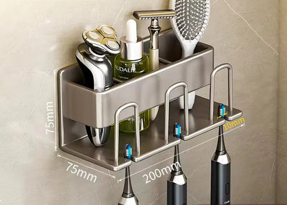 Bathroom Wall Organizer for Toothbrush & Cup