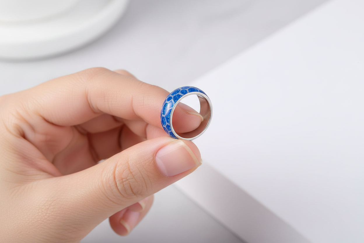 Radiant Steel Glow Ring