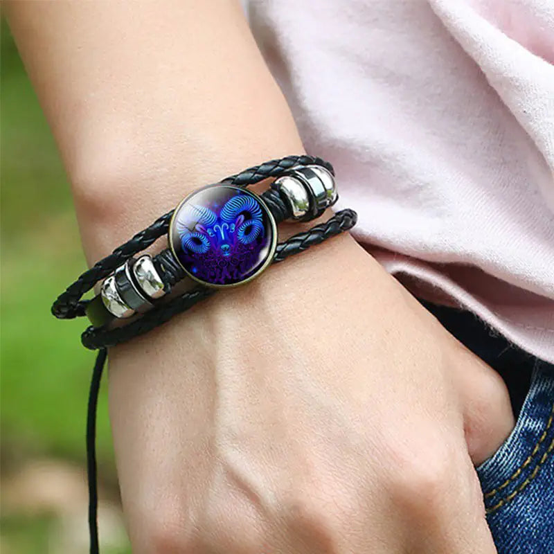 Astro Charm Braided Bracelet Unisex