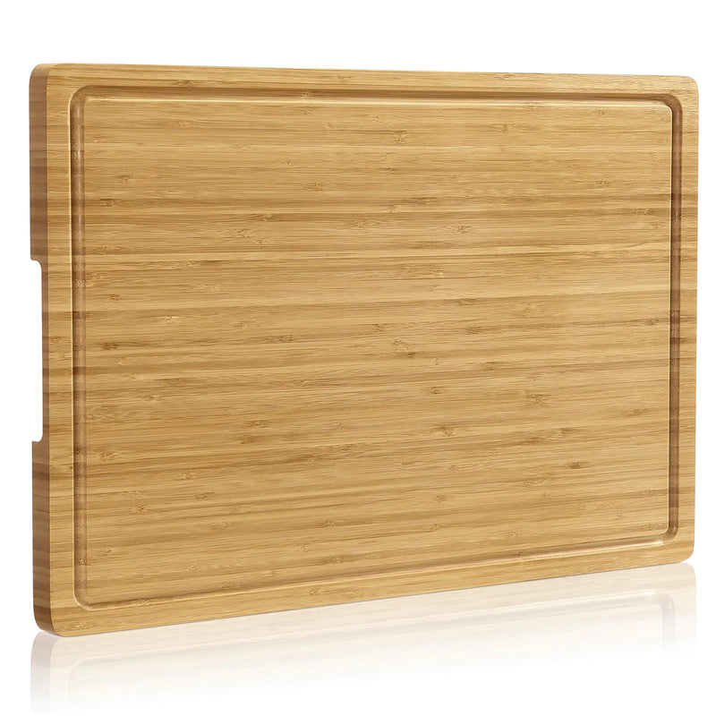 20 Inch Premium Bamboo Chopping Board with Juice Groove